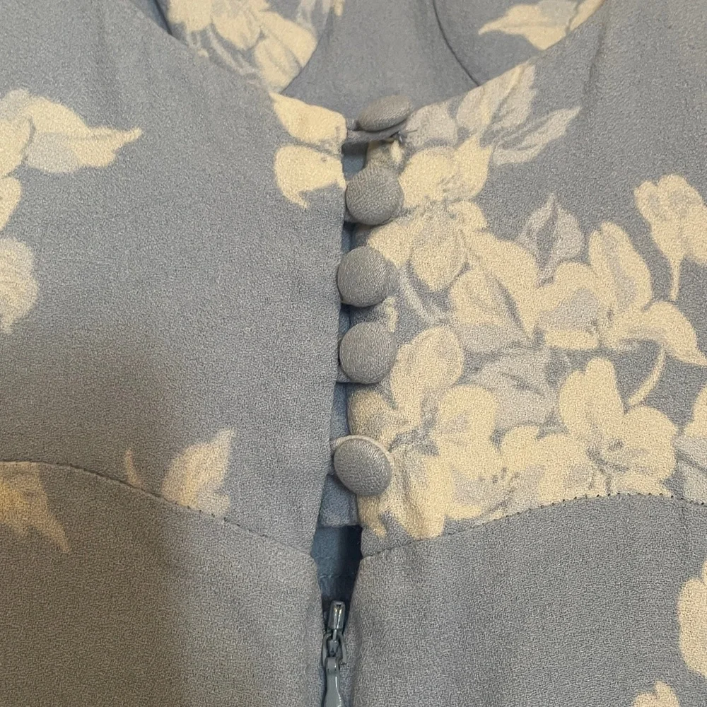 Reformation Reverie Floral Maxi Back Slit Dress size 0 - Picture 12 of 14